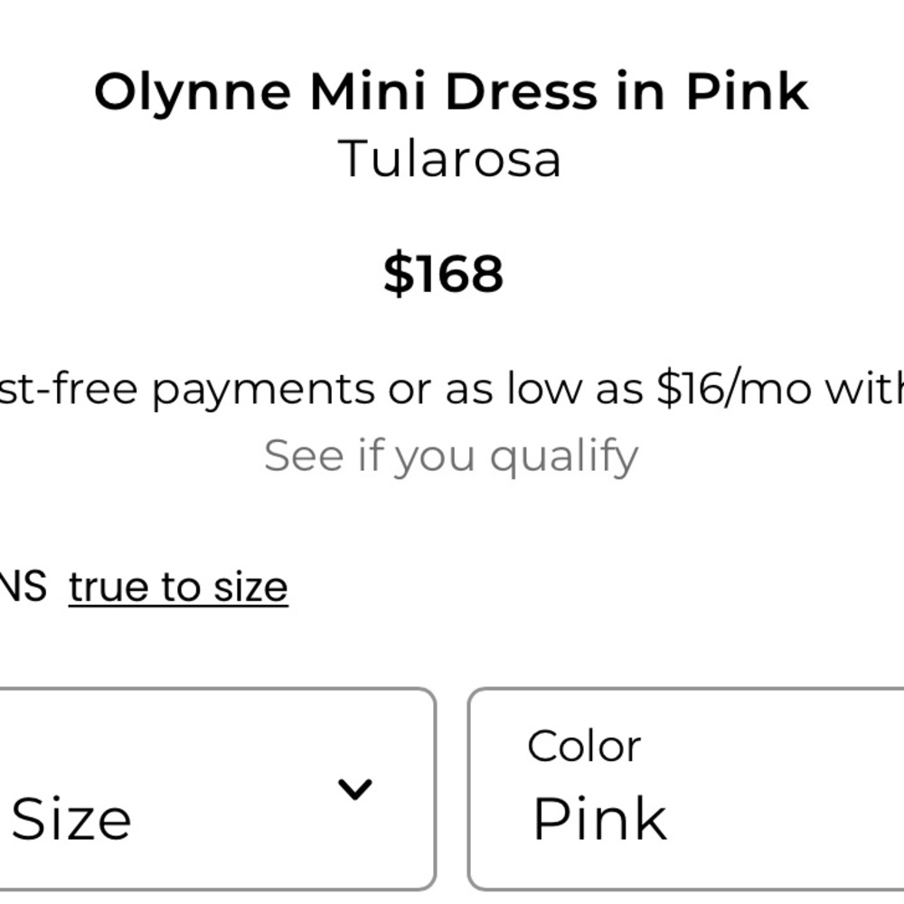 NWT Olynne TULAROSA cotton dress - Picture 5 of 7